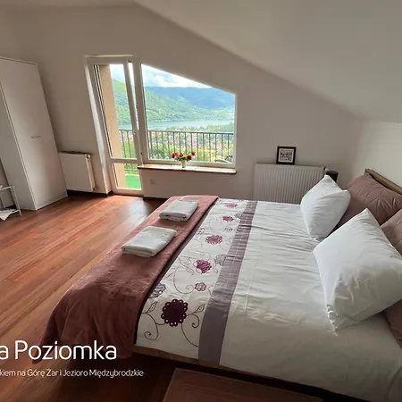 Villa Poziomka Z Tarasem I Widokiem Na Gore Zar I Jezioro Miedzybrodzkie Miedzybrodzie Bialskie