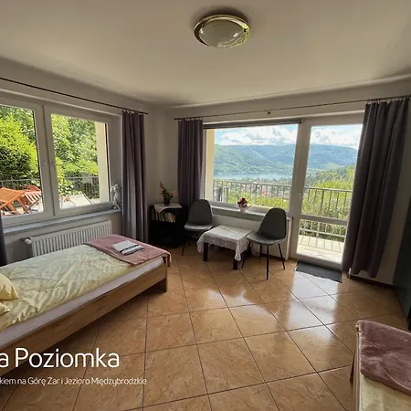 Villa Poziomka Z Tarasem I Widokiem Na Gore Zar I Jezioro Miedzybrodzkie *