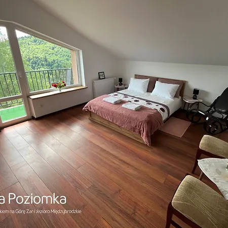 Poziomka Z Tarasem I Widokiem Na Gore Zar I Jezioro Miedzybrodzkie